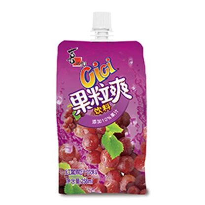 喜之郎红葡萄汁果粒爽Xizhilang CiCi Fruit Jelly Drink - Red Grape Flavour 258ml