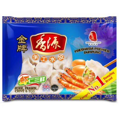 猪肉虾仁三鲜水饺Pork & Prawn Chive Egg Dumplings 410g