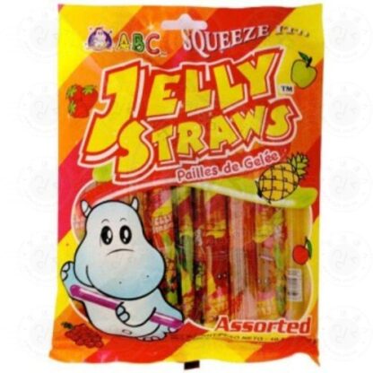 Funny Hippo Jelly Straws (Assorted Fruit Flavours) 综合果冻条 300g