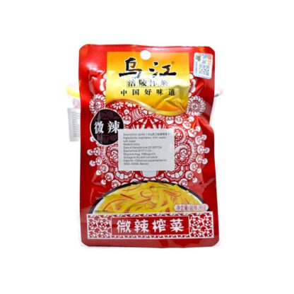 WJ Spicy Preserved Mustard Tuber 乌江微辣榨菜 80g