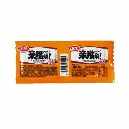 卫龙亲嘴烧辣片 (川香風味)“Kiss-Burn”Spicy Wheat Gluten Slice (Spicy Flavour) 22g